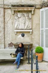 Taking a break at the Archives Nationales